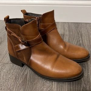 Spanish Leather Boots - Camel - Genuine Leather